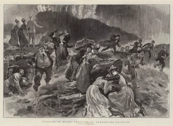 Visitors to Mount Vesuvius, an Unexpected Eruption